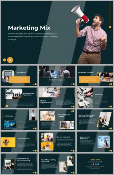 برزينتيشن إحترافي عن التسويق