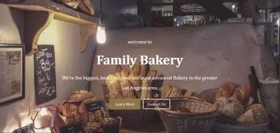 Family Bakery - Responsive Landing Page