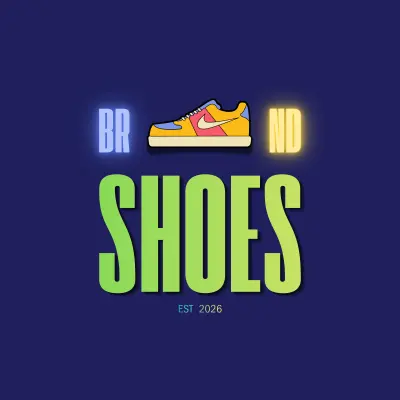 تصميم الهوية البصرية وشعار متجر BRAND SHOES للأحذية العصرية