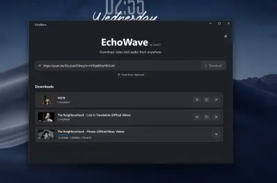 تطوير تطبييق EchoWave للأندرويد