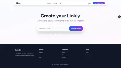 تطوير موقع linkly