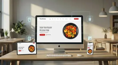 موقع مطعم احترافي - تصميم متجاوب وجذاب