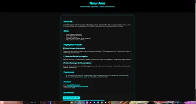 My Own designed Portfolio