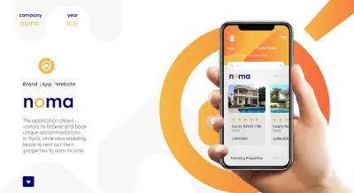 تصميم هوية تطبيق noma