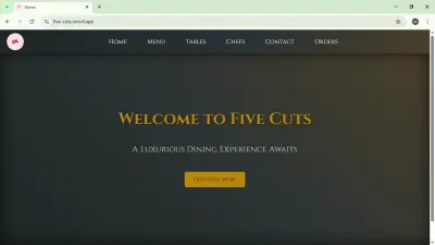 تجربة عشاء استثنائية مع Five Cuts: تصميم وبرمجة منصة حجوزات ذكية وتفاعلية