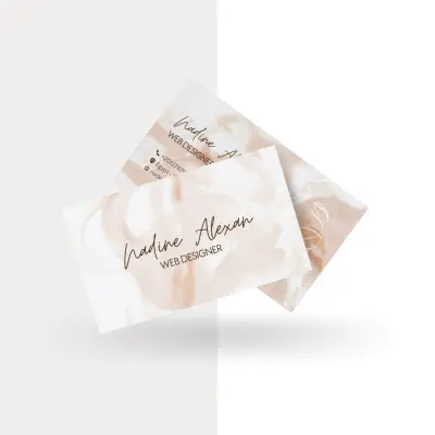 تصميم كارت أعمال (Business Card) احترافي مع QR Code