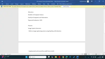 Professional ATS-Friendly CV Writing (English)