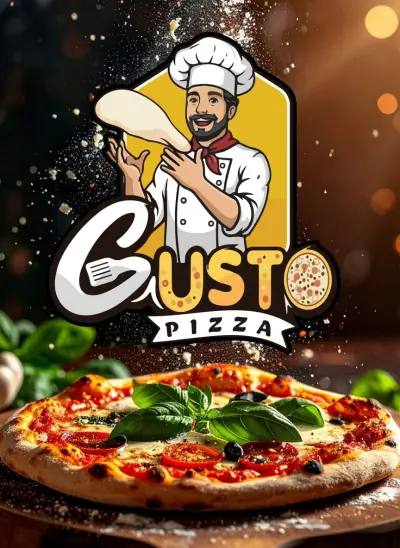 تصميم لوجو لمحل بيتزا