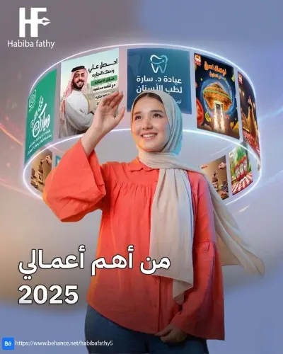 بعض من أعمال الفنيه في تصميمات السوشيال ميديا في 2025