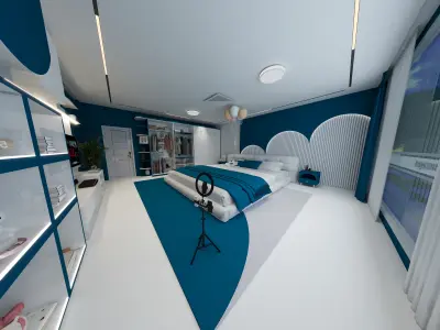 3D for modern bedroom