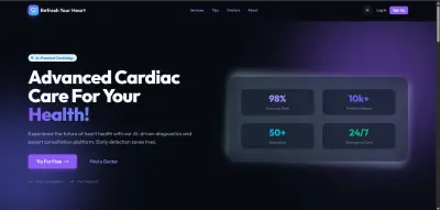 نظام كامل بالذكاء الاصطناعى لتوقع حدوث مرض القلب وحجز استشارات عاجله
