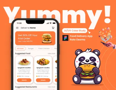 Yummy! – تجربة تصميم تطبيق توصيل طعام