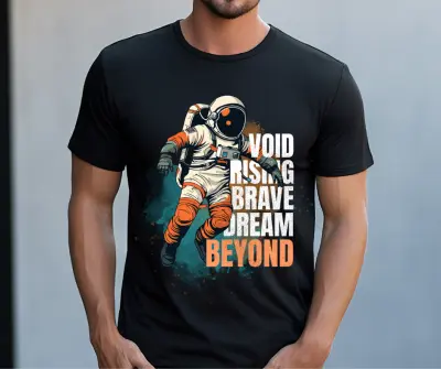 تصميم تيشيرت Streetwear عصري - "Astronaut Void" - هوية بصرية متكاملة
