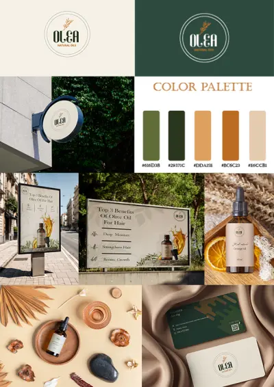 تصميم هوية بصرية لبراند زيوت طبيعية