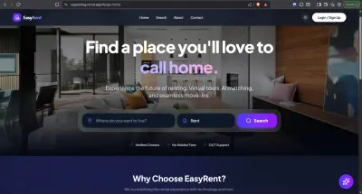 منصة EasyRent - تطبيق ويب ذكي لتسهيل عمليات التأجير