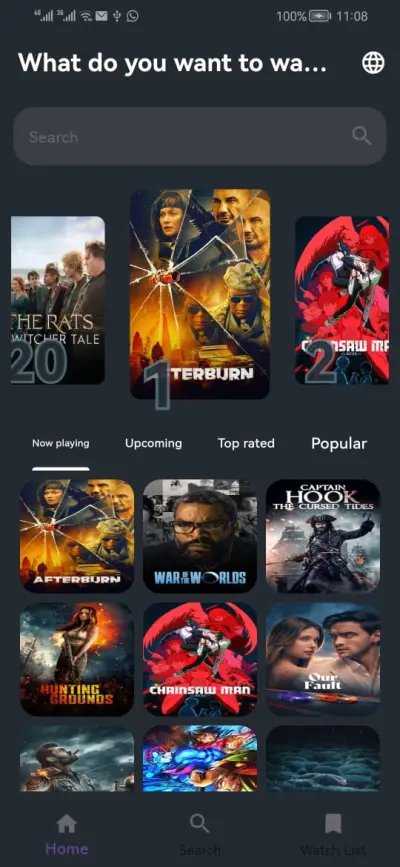تطبيق عرض أفلام باستخدام Flutter