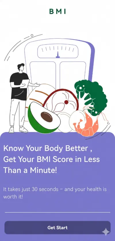 تطبيق حساب مؤشر كتلة الجسم (BMI) باستخدام Flutter