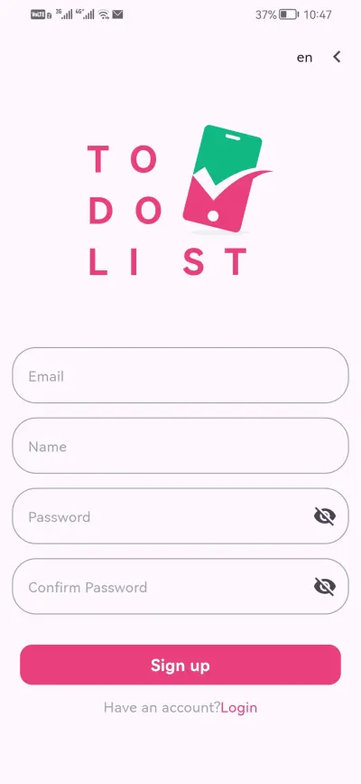 تطبيق To-Do List لإدارة المهام باستخدام Flutter