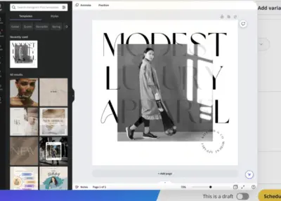 تصميم صورة بوست علي كانفا