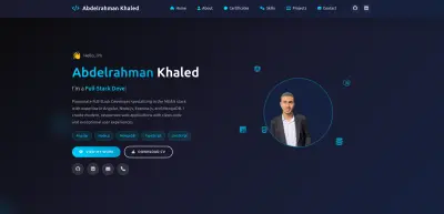 موقع شخص احترافي - personal portfolio