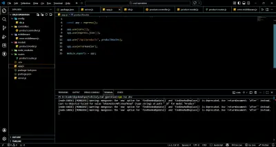 إنشاء واجهة برمجة تطبيقات (API) كاملة لإدارة المنتجات باستخدام Node.js و MongoDB