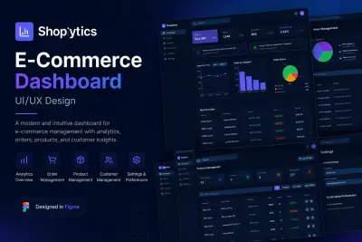 Shoplytics - E-Commerce Dashboard UI/UX Design