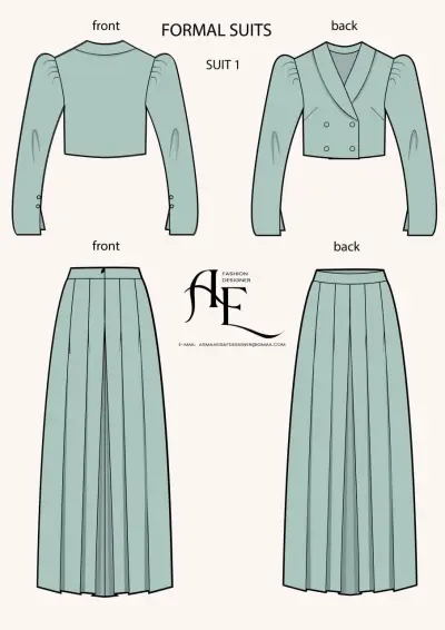 تصميم بدلة نسائية