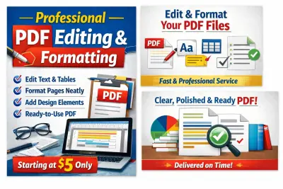 Professional PDF Editing & Formatting
