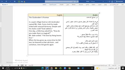 ترجمة قصة سر صانع الساعات