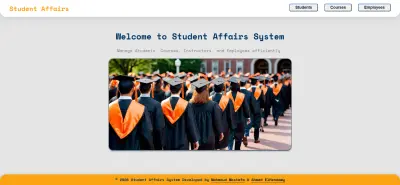 نظام شؤون الطلاب (Student Affairs System) – منصة إدارة أكاديمية