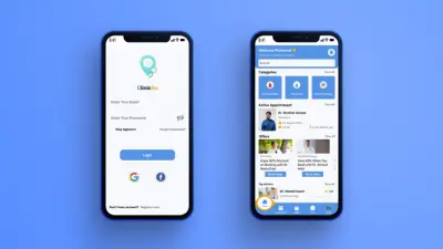 تصميم تطبيق عيادة خاصة لحجز المواعيد الطبية | UI/UX Design