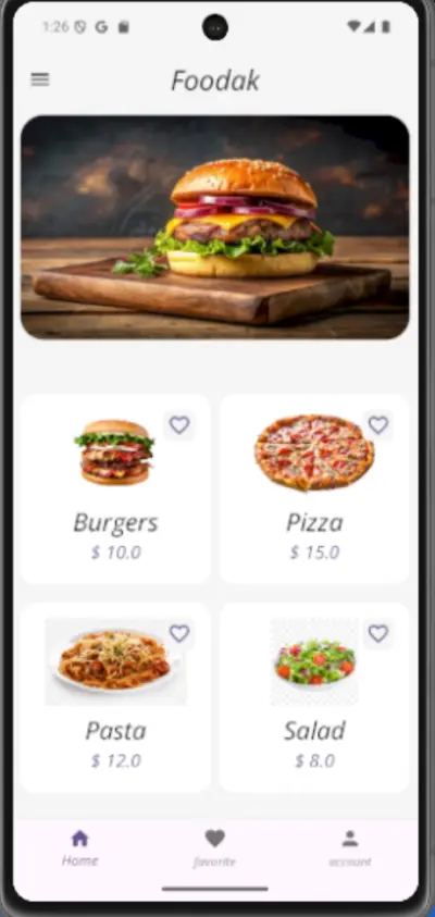 Food delivery app