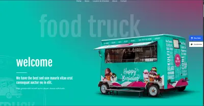 Ice Cream Cart Landing Page | HTML & CSS Responsive Design