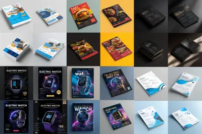 تصميم بوسترات إشهارية صالحة للسوشل ميديا و الطبع