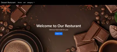 تصميم موقع حلويات عصري باستخدام HTML و Bootstrap