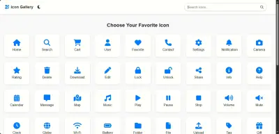 Website Icon Set Design – Web