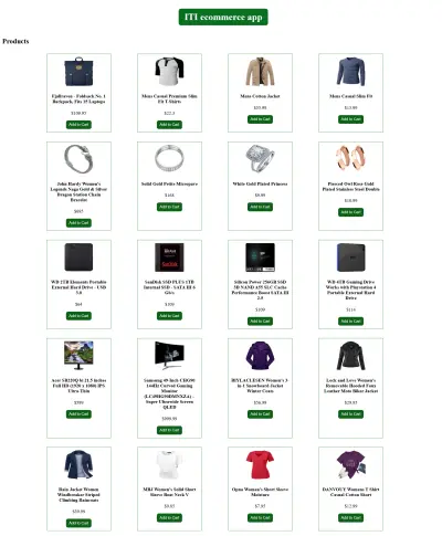 تطبيق متجر إلكتروني بواجهة مستخدم تفاعلية وسهلة الاستخدام.