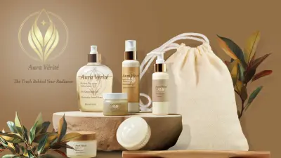 تصميم هوية بصرية وتغليف لمنتجات Aura Vérité