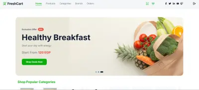 إنشاء وتجهيز متجر إلكتروني متكامل (E-commerce)