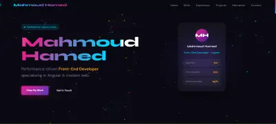 معرض أعمال شخصي متطور (Professional Portfolio)