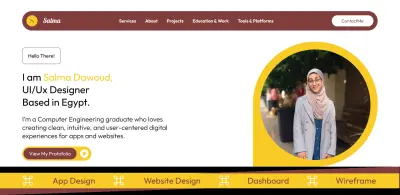 UI/UX Portfolio Design using Figma