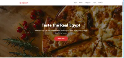 موقع تعريفي لمطعم المصري للوجبات السريعة