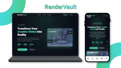 RenderVault | متجر احترافي لتصميمات 3D والنماذج ثلاثية الأبعاد