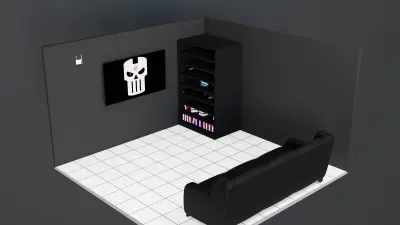 3d miniature room design