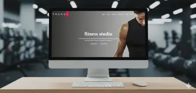 تصميم وبرمجة موقع رياضي (Gym/Fitness) احترافي ومتجاوب بالكامل