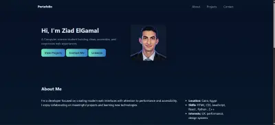 My Online portfolio Website