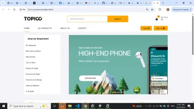 تصميم وتطوير مواقع الويب والتجارة الإلكترونية