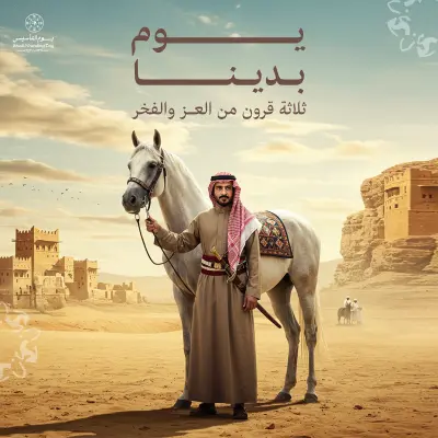 يوم التأسيس السعودي | social media post