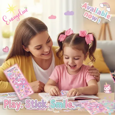 "تصميم بوست سوشيال ميديا لبراند أطفال (Unicorn Theme)".