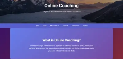تطوير واجهة ويب عصرية ومتجاوبة باستخدام HTML وCSS